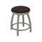 Holland Bar Stool Co 18" Swivel Vanity Stool, Nickel Finish, Rein Coffee Seat 80218AN025 - alternate 1